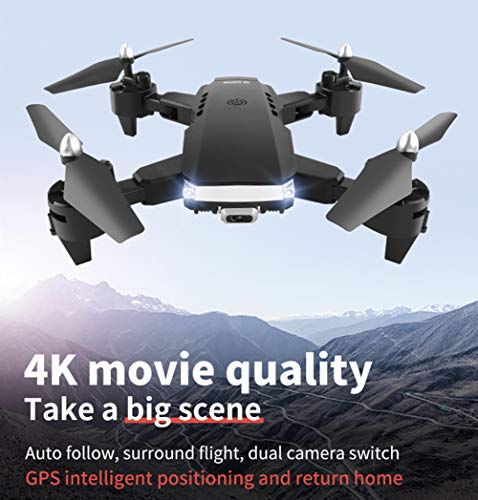 QUANXI Drone K2 com câmera 4K,transmissão GPS 5G FPV Drone dobrável para iniciantes e adultos,Quadco