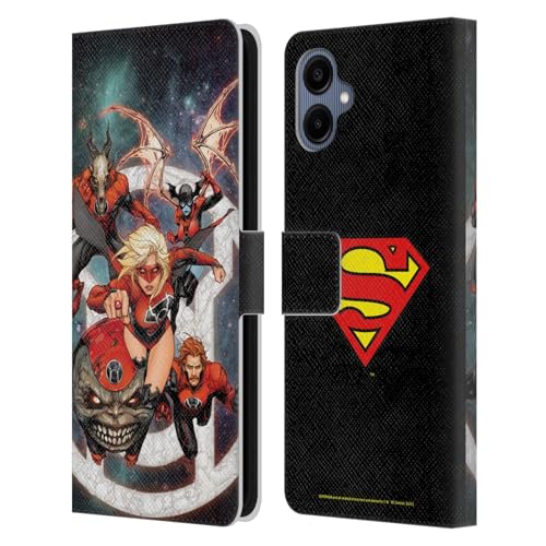 Head Case Designs Officially Licensed Superman DC Comics New 52#30 Supergirl Comic Art Leather Wallet Case Compatible with Samsung Galaxy A06 4G