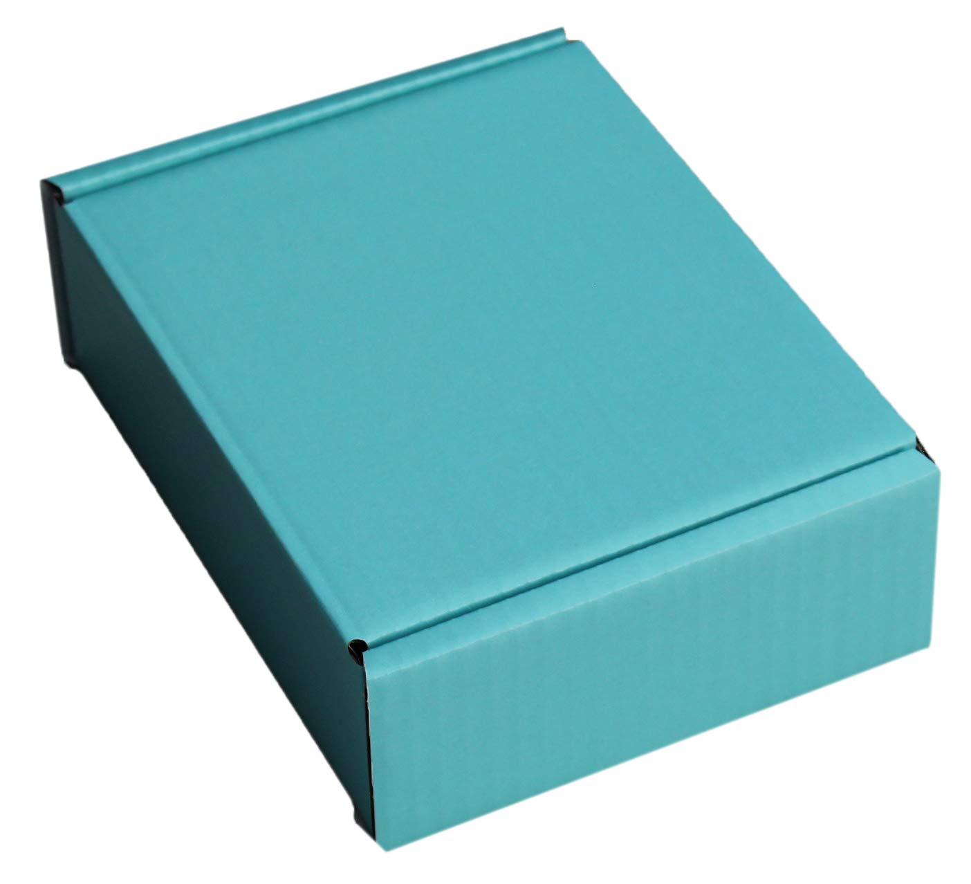 PINK BLACK BLUE RED WHITE BROWN CARDBOARD SMALL PARCEL BOXES SHIPPING MAILING GIFT STORAGE (7" x 5.5" x 2", LIGHT BLUE, 200)