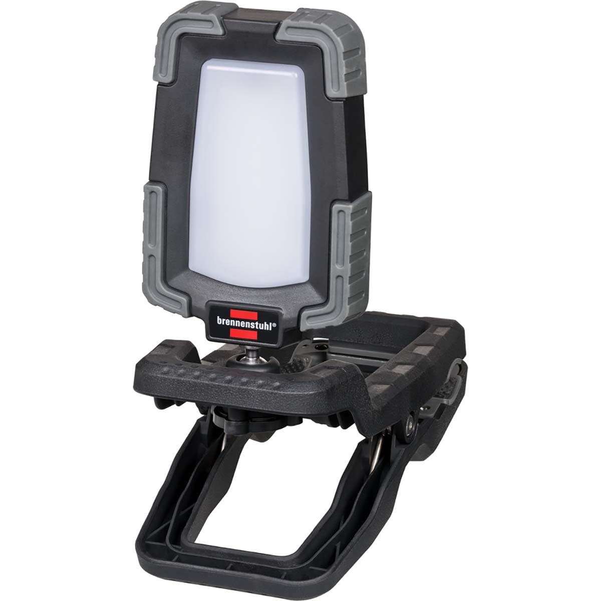 Brennenstuhl foco LED de batería recargable CL 1050 MA/lámpara de trabajo de 10W con dispositivo de sujeción (luz de trabajo con USB Powerbank, 950lm, IP65)