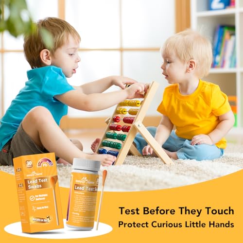 Easy@Home Lead Test Kit – 30 Rapid Testing Swabs with 30‑Second Colour‑Change Results. at Home Lead Test Kits Use for Paint, Toys, Dishes, Metals, Ceramic, Wood #EZLT-S:30 - Thumbnail 2