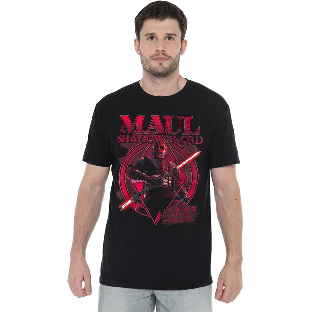 Star Wars Unisex Black Maul Shadow Lord Fear Is My Ally T Shirt, Xxl