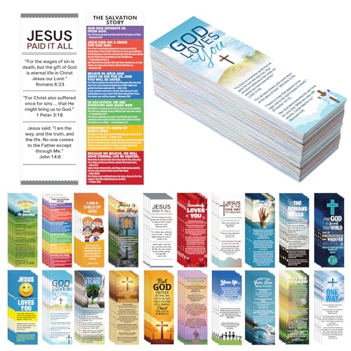 wearage 100 Pcs Gospel Tract Card Bible Tract for Evangelism