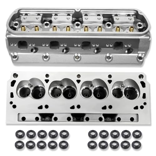 IMOOA One Pair Bare Cylinder Head For Ford Small Block SBF 289 302 351W Aluminum 185cc Intake Runner & 61cc Chamber
