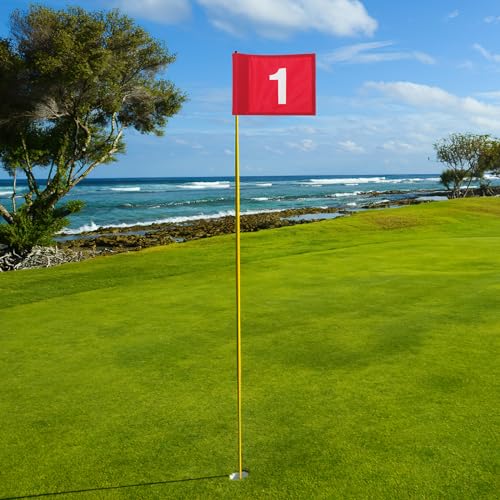 VANZACK Golffahne Aus Nylon 20.5X15.5Cm - Trainingsflagge Für Golfübungen Im Garten Und Freizeit Mit Langlebigem Design