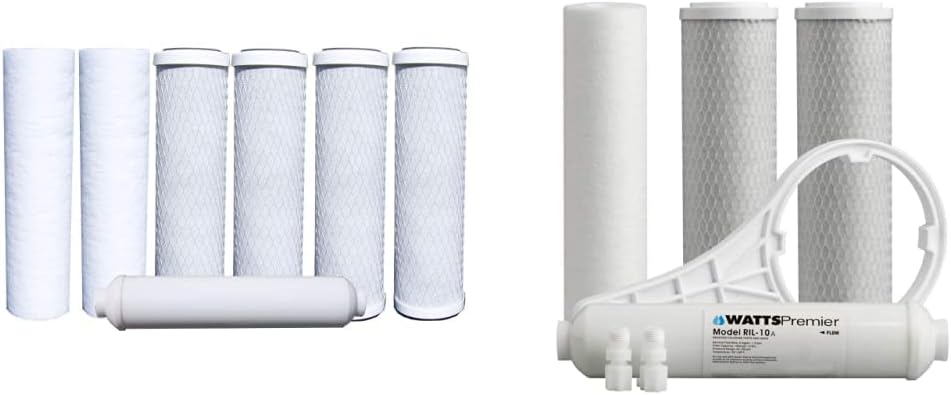 Watts Premier Water Filter Replacement Kit Bundle (7 Pack + 5 Stage Premium)