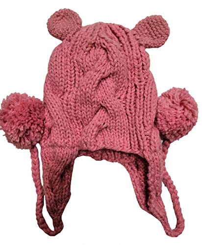 BIBITIME Knit Cat Ear Beanie Pussycat Hat Women's March Hanging Pompoms Cap (Pink, One Size) BIBITIME Knit Cat Ear Beanie Pussycat Hat Women's March Hanging Pompoms Cap (Pink, One Size)