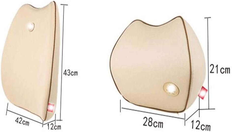 Comfort Supplies Lumbar Support Cushion Memory Foam Posture Corrector Pillow for Home, Car Driving Seat, Travel(Black)