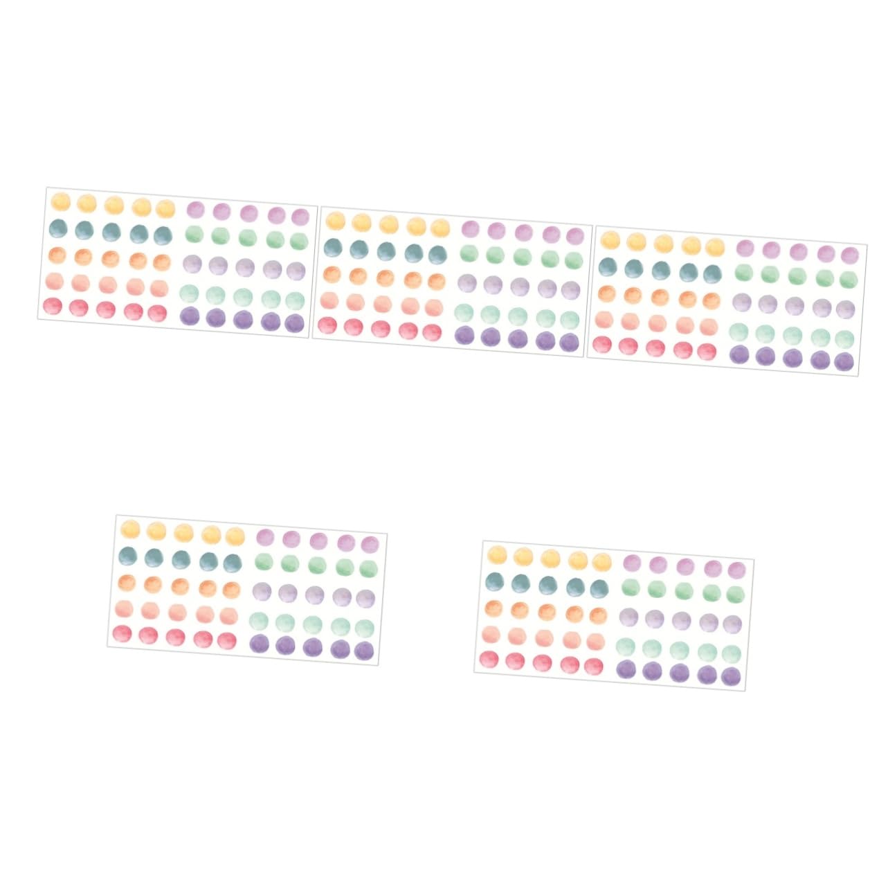 Stickers muraux aquarelle dots faciles à appliquer sur surfaces lisses