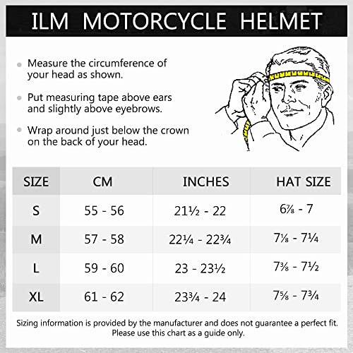 Ilm 808-MB-XL Motorcycle Helmets Modular Dual Visor Flip-Up Full Face Street Bike Racing Helmet Dot 5 Colors Model 808 thumb #1