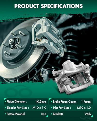 Image of SCITOO Rear Left Brake Caliper With Bracket 19B6281 Compatible For Lexus For RX350 2010-2015,For Lexus For RX450h 2012-2015,For Toyota For Highlander 2014-2019,For Toyota For Sienna 2011-2020