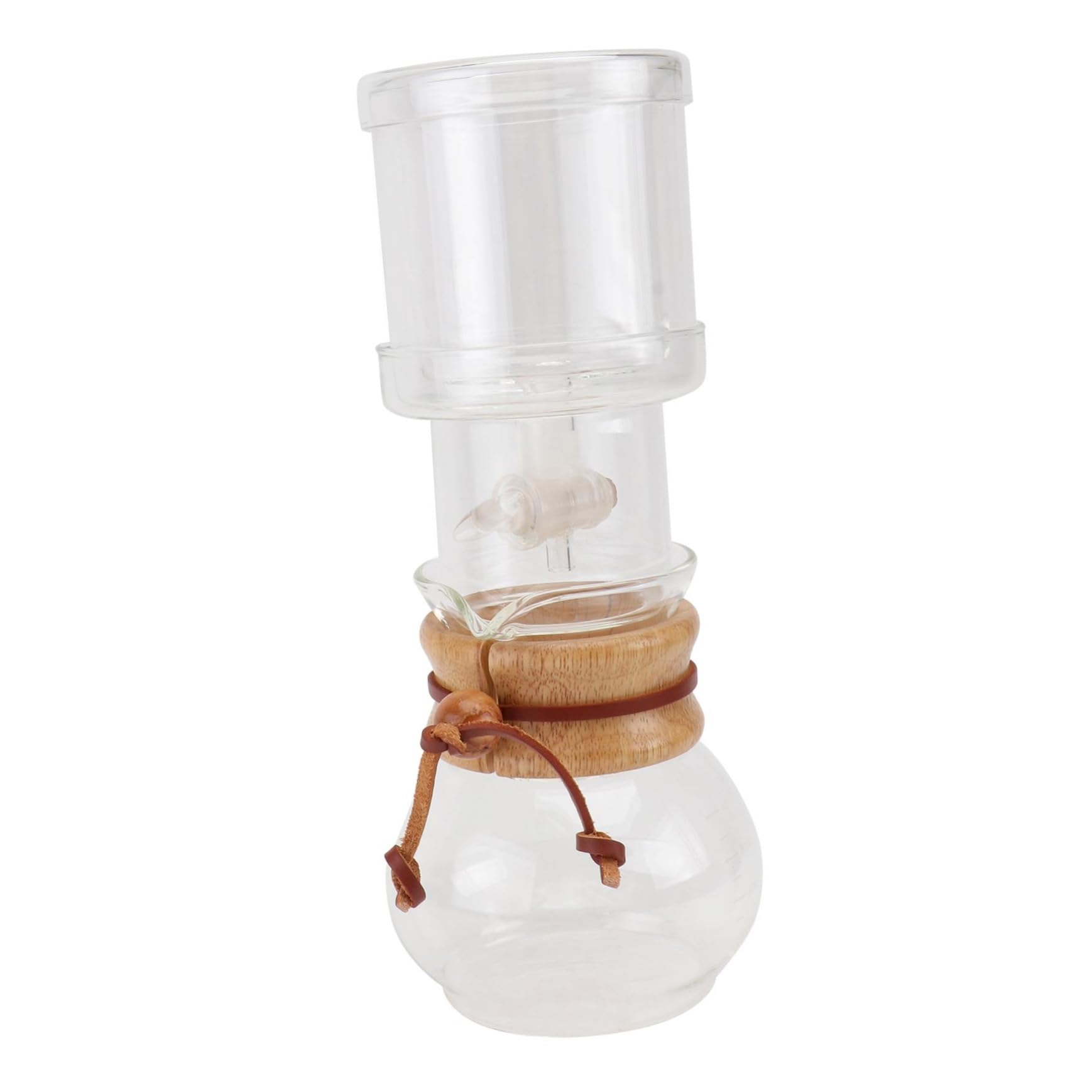 KICHOUSE 1set Glass Coffee Pot Handmade Transparent Drip Coffee Maker for Cold Brew Lightweight Household Kettle for Smooth Delicious