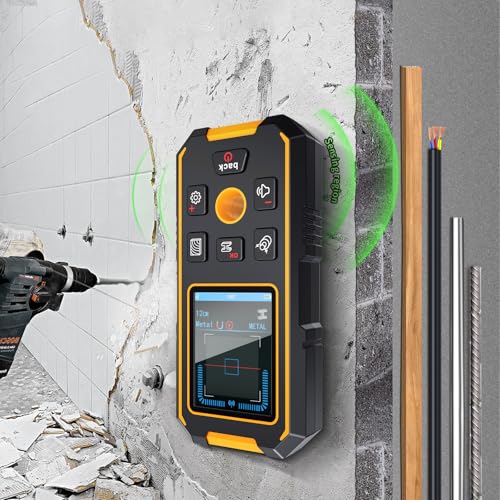 3-in-1 Rechargeable Stud Finder with LCD and Alarm