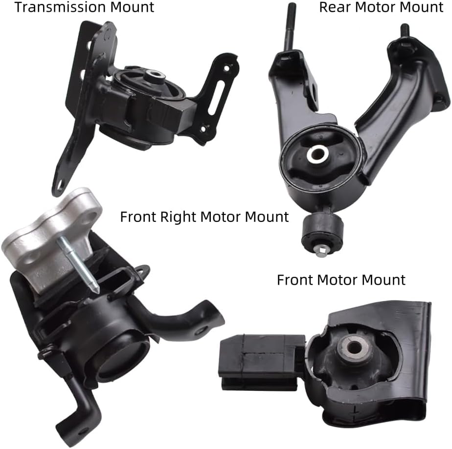 Engine Motor and Transmission Mount Kit Fit for Toyota Corolla 2014-2019 1.8L CVT Replaces EMT9875, EMT9449, EMT9400, EMT10109 Set of 4