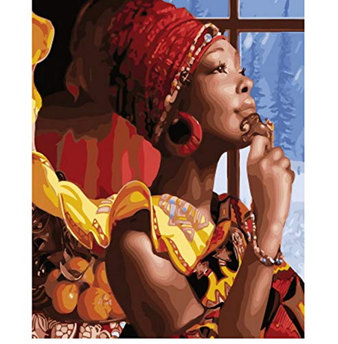 CYKEJISDJigsaw Puzzle 1000 Piece DIY Wall Decor for Home Decor African Woman Classic Puzzle 3D Puzzle Wooden Toy Gift
