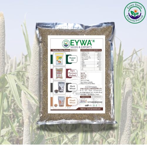 Image of Eywa Organic Bajra whole Garains (1 KG) for eating and cooking | Pearl millet grains | Produce of India from Organic Farms