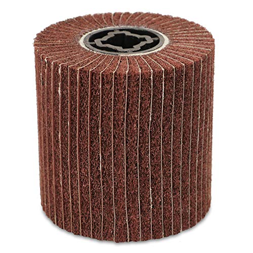 BHA Interleaf Flap Wheel Abrasive Drum, 4" x 4" with 3/4" Quad Keyway (120 Grit) by BHA - Image 2