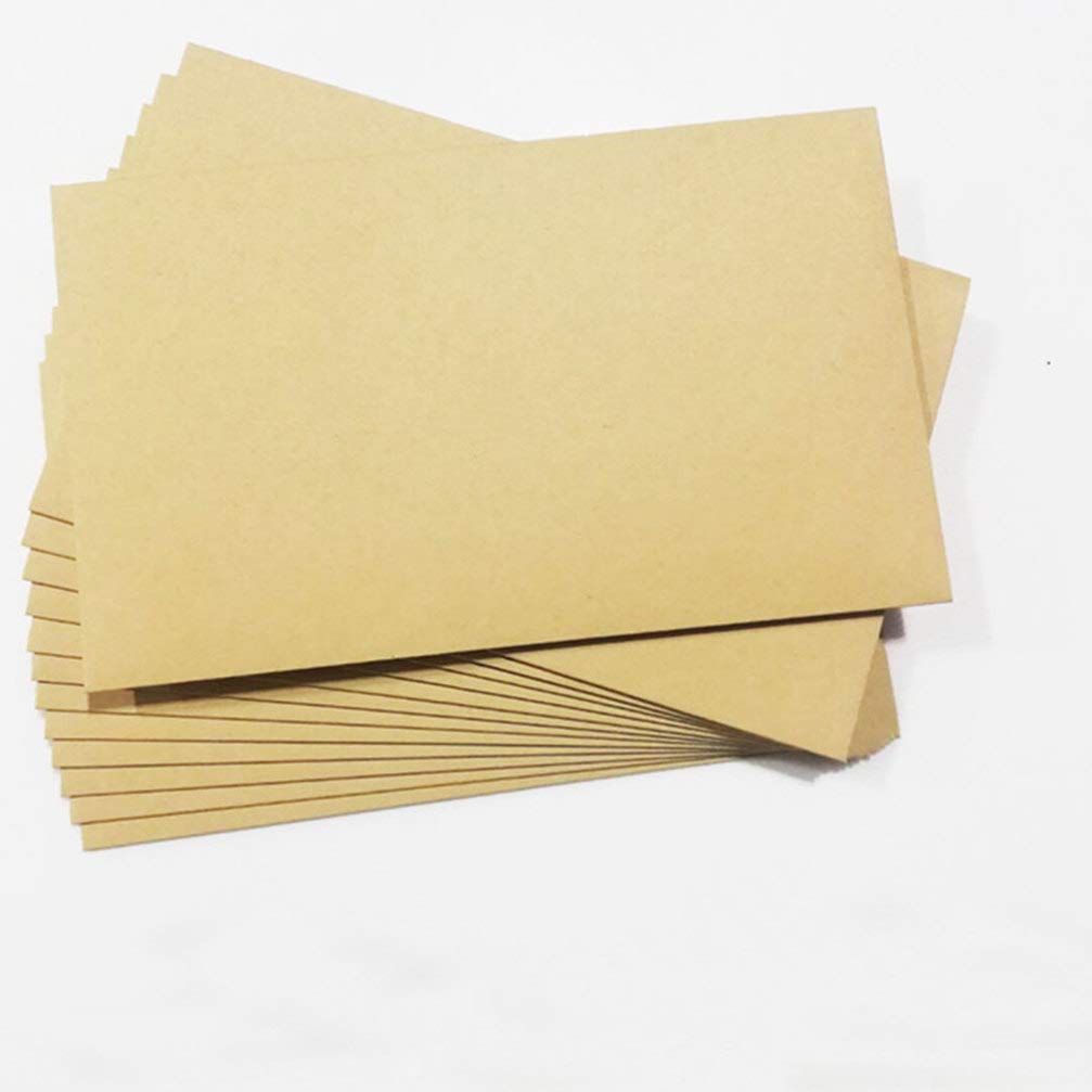 100 Sobres De Papel Kraft Soporte De Papelería Para Postales Tarjetas De Visita