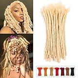 Teresa Small 0.4cm and Medium 0.8cm 100% Human Hair Dreadlock Extensions for Men/Women/Kids Full Han