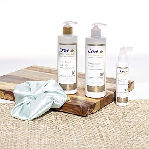 Dove Hair Therapy Shampoo, Conditioner And 7-In-1 Hairspray For Damaged Hair Breakage Remedy With Nutrient-Lock Serum #TOP5