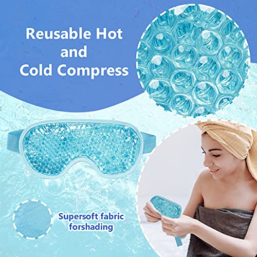 Zequech Wärmende/Kühlende Gel-Augenmaske, Wärme- und Kühlende Augenmaske für Migräne-Kopfschmerzen, Augenschwellungen, Dunkle Kreise, Cooling Eye Mask, Entspannung & Verspannungen Linder - Image 6