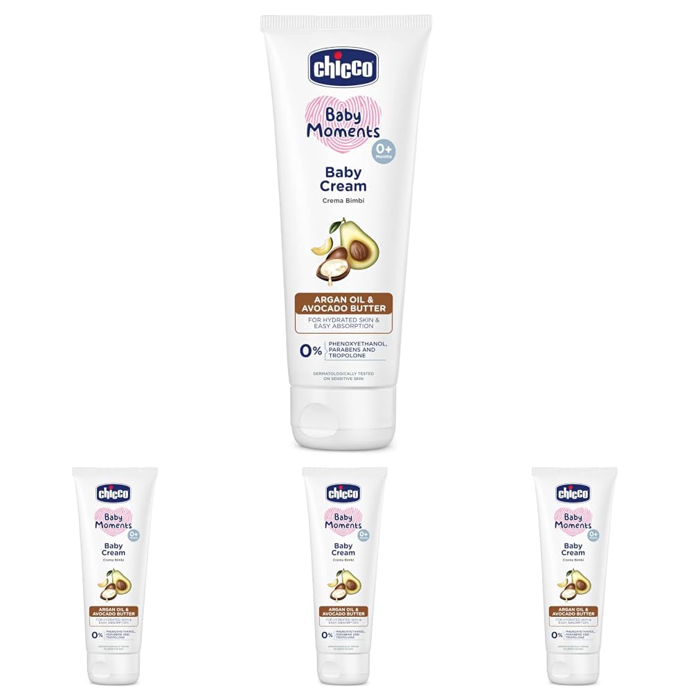 Chicco Baby Moments Baby Cream for Babies with Argan Oil & Avocado Butter, 100g| Natural Ingredients for Hydrated Skin | Dermatologically Tested | Phenoxyethanol, Parabens & Lauryl sulphates free-picture-20