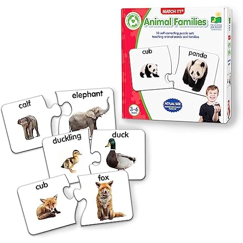 The Learning Journey: Match It! - Animal Families - Learning Animals, Animal Matching Game, Animal Puzzle For Kids, Puzzle For Toddlers, Award Winning Educational Toys Cover