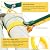 YIHANGYE Strap Wrench 12 Inches, Water Filter Wrench Steel Handle Adjustable Strap Wrench for Replacing Water Filter, PVC Pipe Joints, Oil Filter, Swimming Pool Connection (Green Handle, Yellow Strap)