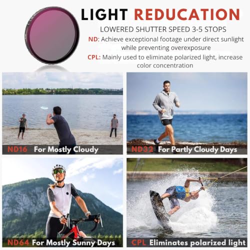 Image of Yantralay Waterproof Housing for D JI Os mo Action 6 | Protective Case with Dual Cold Shoe Mount | PC Shell for Diving Snorkeling Surfing | Action Camera Accessories (ND /CPL Filter Kit)
