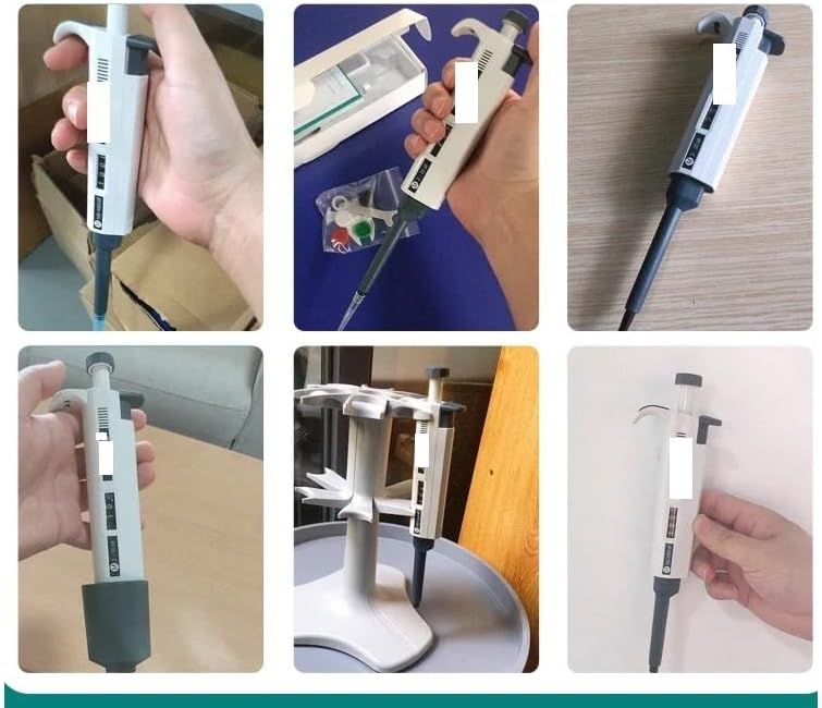 Laboratory Pipette Single Channel of Pipettes Manual Adjustable Pipettor Digital Pipette Gun(2-20μl)