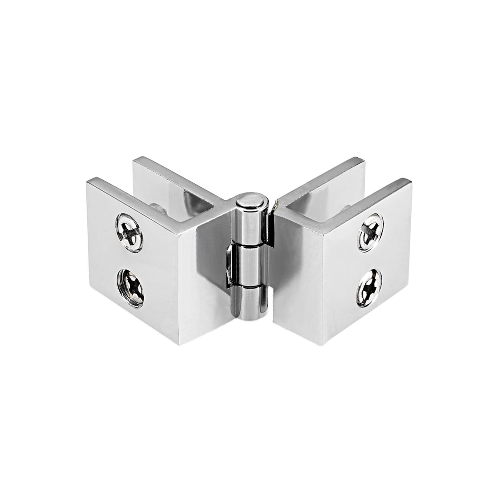 METALLIXITY Glass Door Hinge, (5mm-8mm Glass Thickness) 4Pcs, 180-Degree Glass Hinge Clamp - Image 4