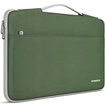 DOMISO 15.6 inch Laptop Case Sleeve Protective Cover Compatible with 16 inch MacBook Pro M4 M3 M2/Pro Max,15.6-16 inch HP Dell ASUS Chromebook,Waterproof Computer Cases Bag with Handle,Avocado Green