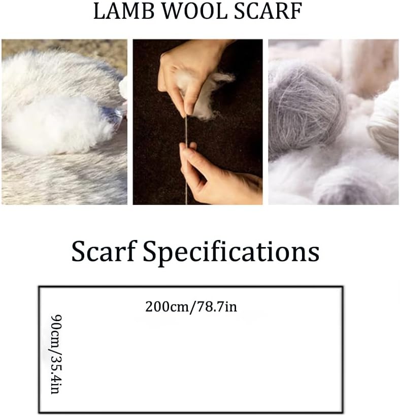 Luxury Cashmere Pashmina Style Shawl - Silk & Wool Blend Scarf, Lightweight Skin-Friendly Wrap - Image 6