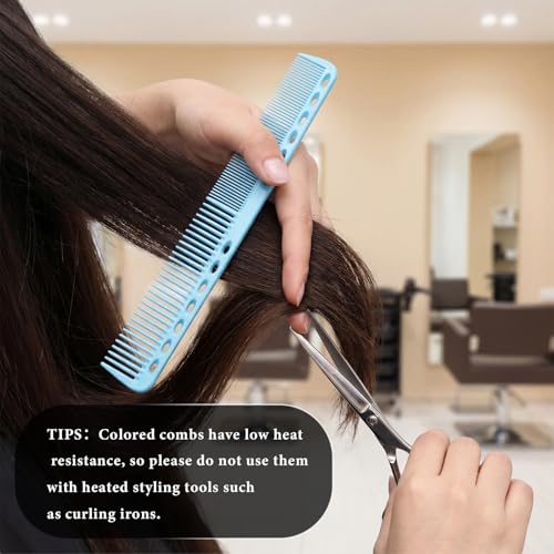 Peines para corte de cabello 6 piezas resistentes al calor miniatura 4