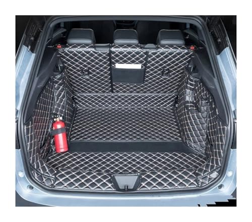 Tapis de coffre ID.4 en cuir synthétique de prestige noir et blanc