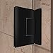 DreamLine Unidoor 26 in. W x 72 in. H Frameless Hinged Shower Door in Satin Black, SHDR-20267210F-09