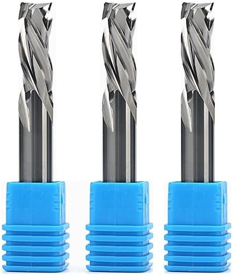 2 Flutes Spiral Carbide Milling Tool Milling Cutter Woodwork UP & Down Cut CNC Router Compression Wood End Mill Cutter Bits (Size : 5PCS, Color : 8X42LX8DX80L)