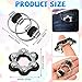 CHENGU 16 Pcs Fidget Toys Set Include 8 Six Roller Chain and 8 Key Flippy Chain Stress Reducer Anxiety Relief Bike Toys for Teens Adults ADHD, Add, Autism (Black)