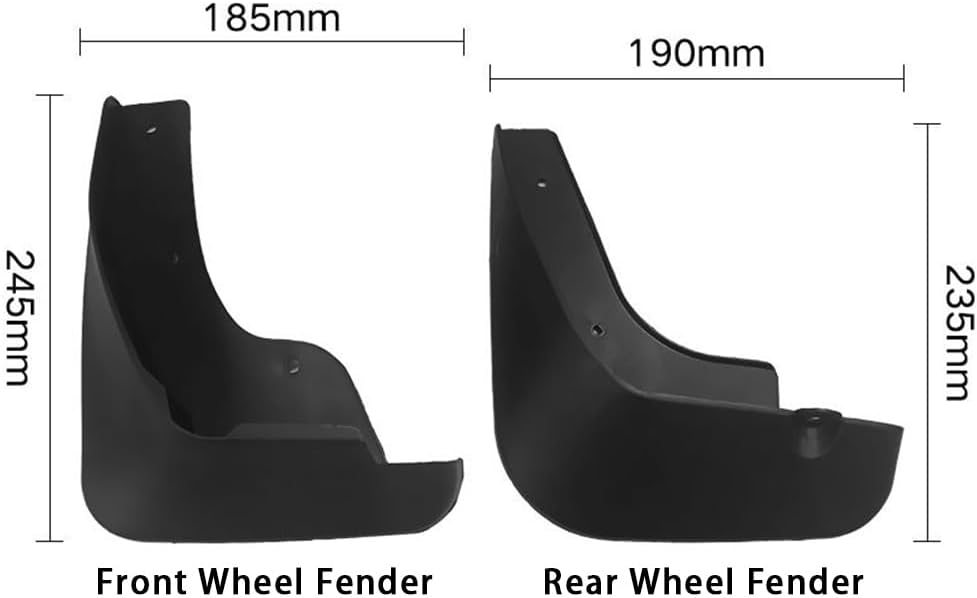 4Pcs Car Mud Flaps for Mazda 3 2011 2012 2013 2014 2015 Front Rear Wheels Splash Guard Mudguards Fender Waterproof Anti-Scratch Protection Car Accessories