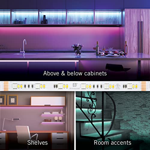 Image of Armacost Lighting RibbonFlex Pro 24V RGB+WW LED Strip Light Tape 36 + 36 +36 LED /m, 32' (10M) 645250