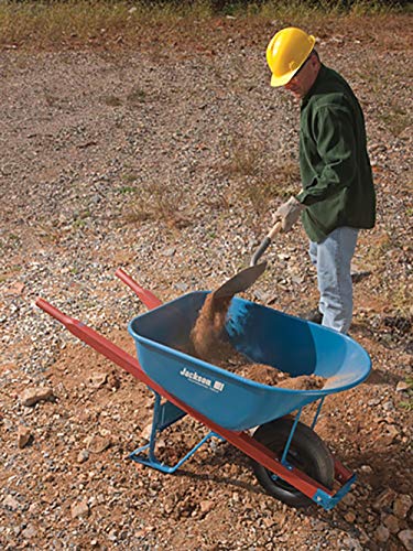 Jackson M6T22 M6T22KB Wheelbarrow, 6-Cubic Foot Capacity, Blue