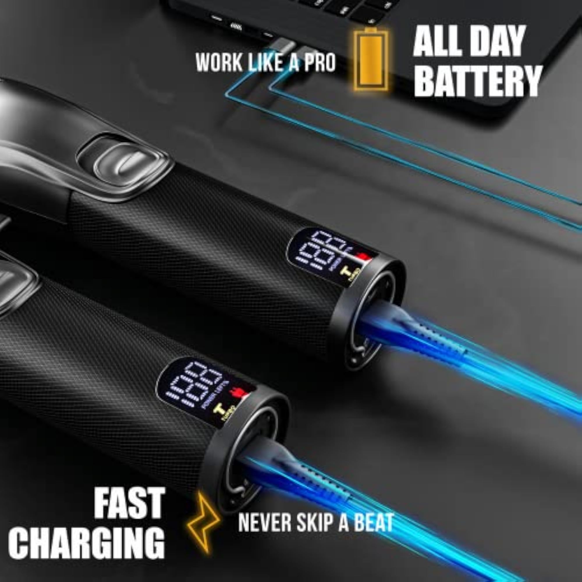 Professional Hair Clippers and Trimmer Kit for Men