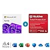 Microsoft 365 Family - Fino a 6 persone - Per PC/Mac/tablet/cellulari Abbonamento di 12 - codice via email + McAfee Total Protection – 6 dispositivi – abbonamento 12 mesi – codice via email