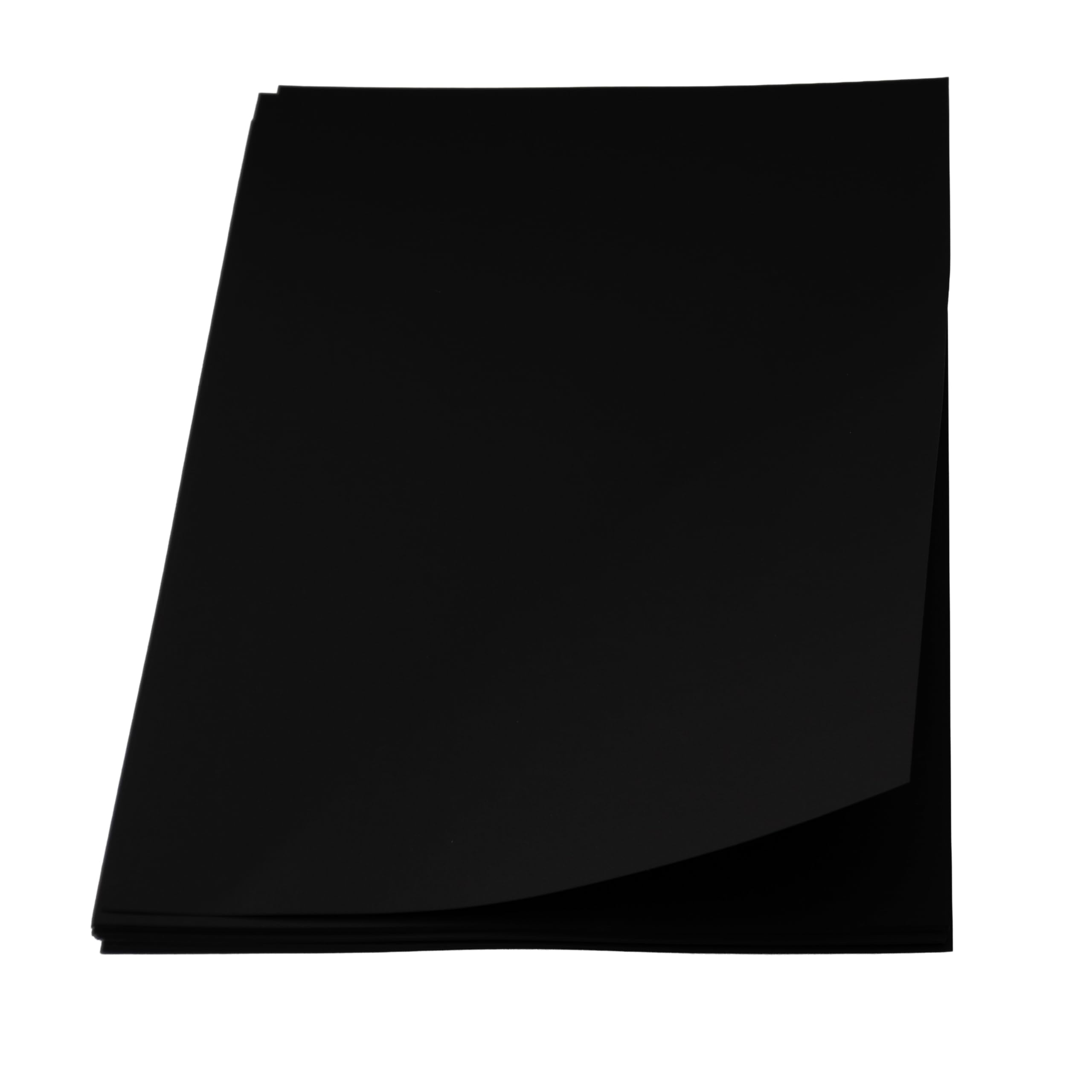 JamJar Print Jet Black Colour Rich Card | 18 Sheets A4 380gsm | Made in the UK | Cardstock | Coverstock for Art School Office and Home