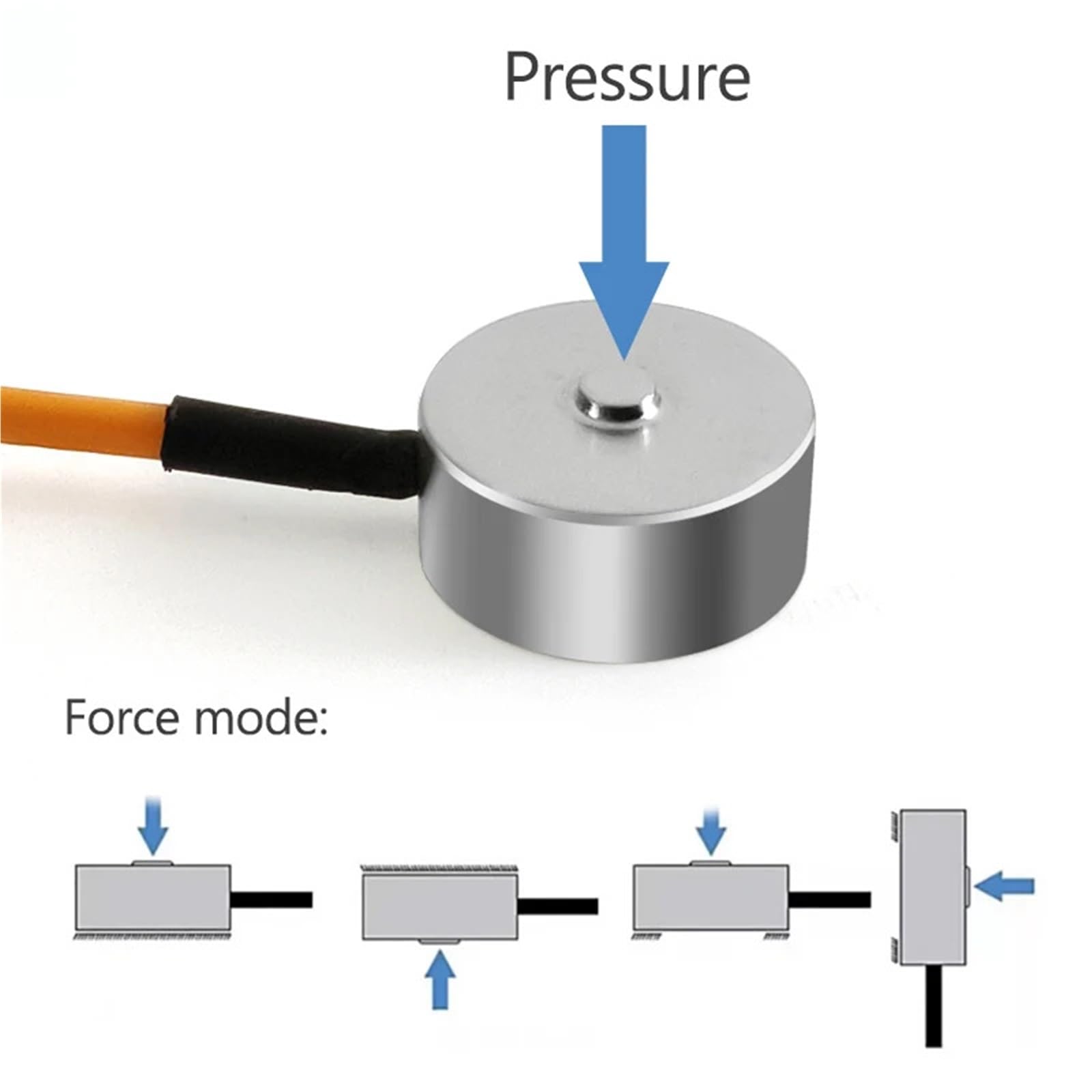 Sensor de fuerza alta precisión celda carga 20/26mm Medición presión y peso Industrial 1 Uds(0-200KG)