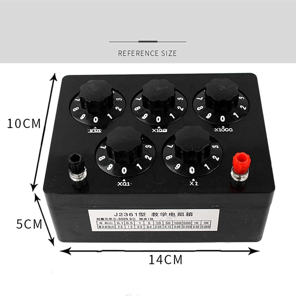 Adjustable Resistance Box, 0-9999.9 Ohm, Varistor Box, Physics Experiment Teaching Instrument (A)