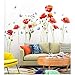 Produktbild Garten-Blumen WandtattooTianher Wandsticker Blumenpflanze Schmetterling Wandaufkleber Wanddeko für Wohnzimmer Schlafzimmer Sofa Hintergrund