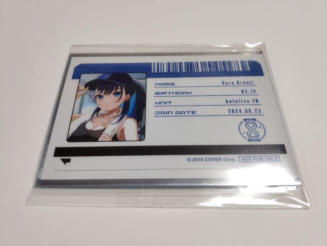 ホロライブ　EN オーロ・クロニー 活動3周年記念グッズ　ジム会員証風カード Amazon.co.jp: ホロライブEN オーロ・クロニー 活動3周年記念