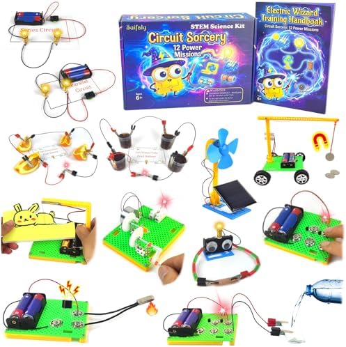 Circuit Sorcery Electric STEM Science Kit for Kids - 12 Power Mis...