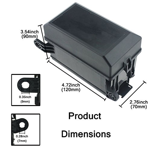 IZTOSS 12-Slot Relay Box 6 Relays 6 Blade Fuses - Fuse Relay Box with fuse and 4pins 12V 40A relay for Automotive Marine and boat